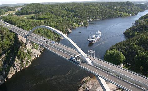 Svinesundbridge Between Norway And Sweden Bridge Arch Bridge Road