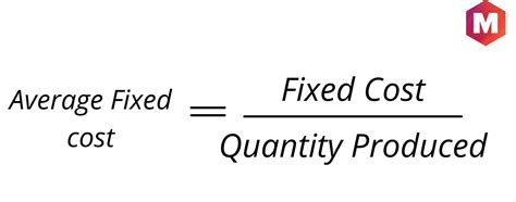 Average Fixed Cost Definition Formula And Examples Marketing91