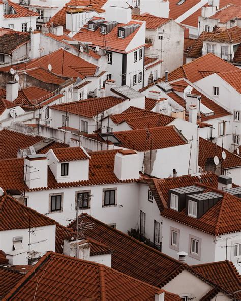 Download Mobile Wallpaper View From Above Roofs Roof Architecture