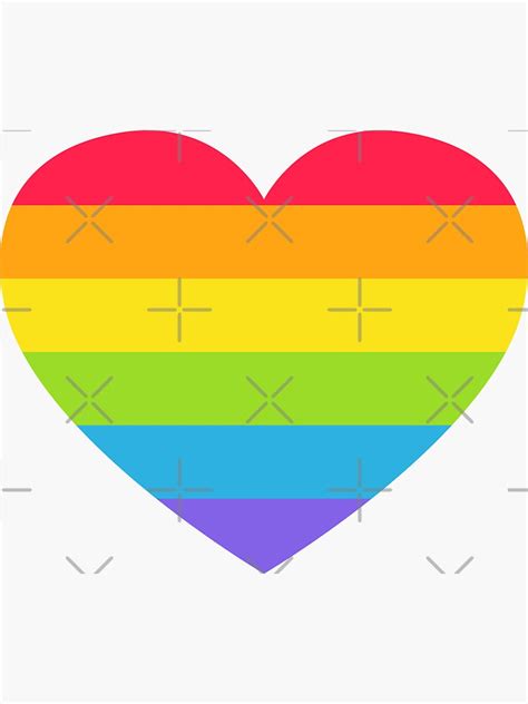Lgbt Heart Shaped Modern Rainbow Flag Pastel Bright Colors Gay Lesbian Bisexual Pride Set Hd