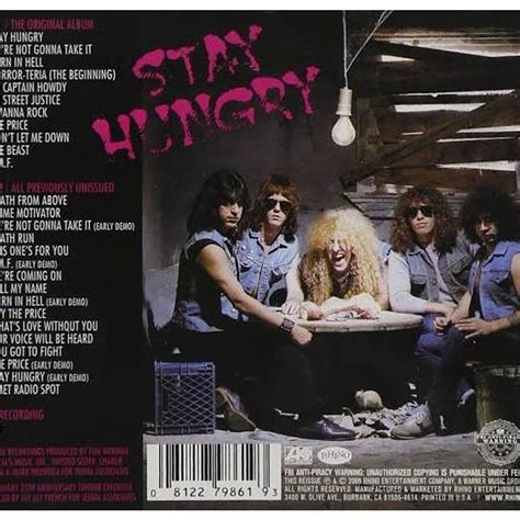 Twisted Sister Stay Hungry 25th Anniversary Edition