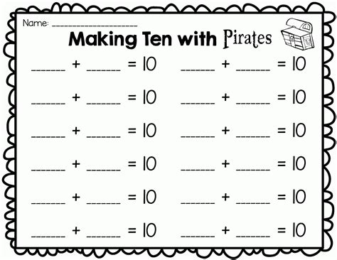 Luckily, these free activity sheets can change their minds. First Grade Garden: Math Book Monday - Ten Little Pirates