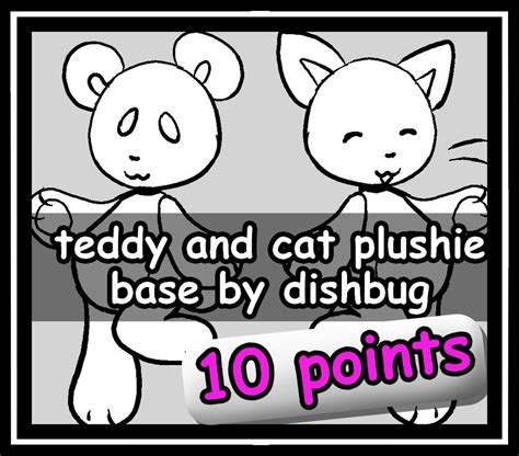 Teddy And Cat Plushie Base P2u By Paytousebases On Deviantart