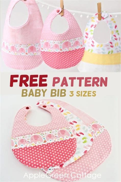 Baby Bib Pattern In 3 Sizes Easy Sewing Project This Is My Best Baby