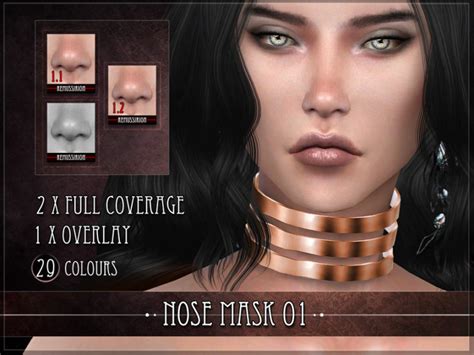 Nose Mask 01 Overlay Version The Sims Book 3a8