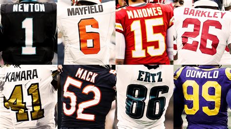 Nfls Best Active Players By Jersey Number From 1 To 99 Sporting
