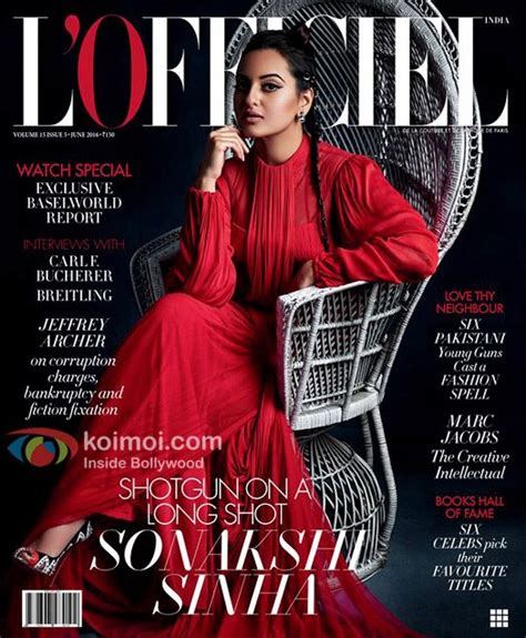Sonakshi Sinha Looks Smokin Hot On The Cover Of Lofficiel India Magazine Celebrity Magazines