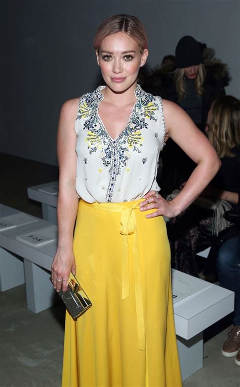 Hilary Duff From Disney Stars At New York Fashion Week E News