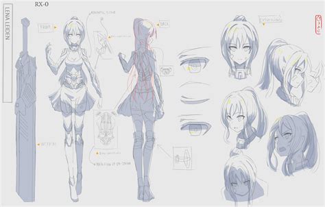 For Hire Anime Character Concept Sheet Design R Hungryartists