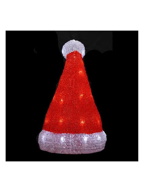 Bonnet De Noel Lumineux Led Rouge Kiabi