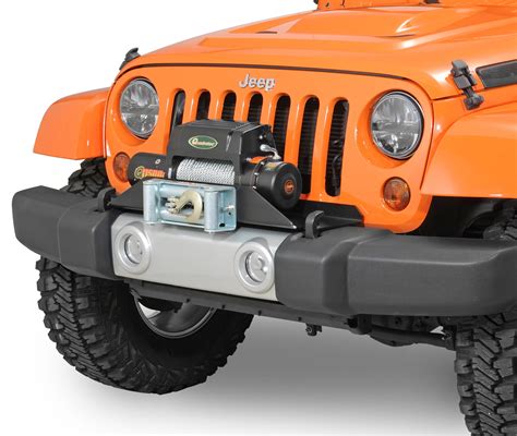 Rock Hard 4x4 Winch Mounting Plate For 07 15 Jeep Wrangler Jk With
