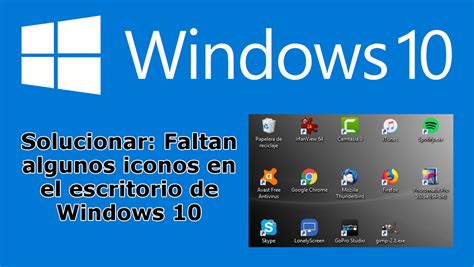 Por qué faltan los iconos del escritorio de Windows 10 Haras Dadinco
