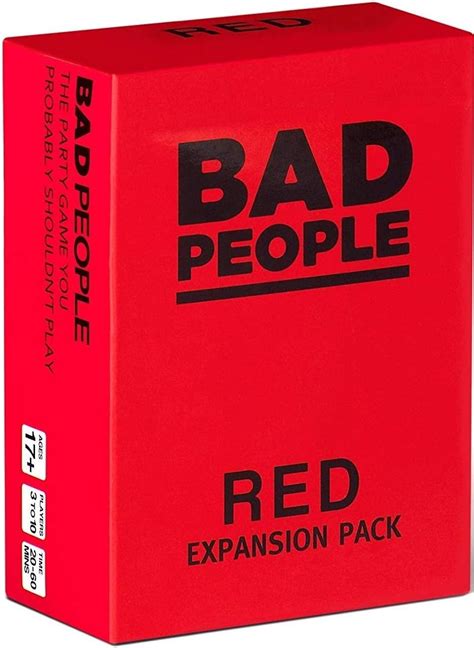 Bad People Red Expansion Pack 100 New Question Cards The Party