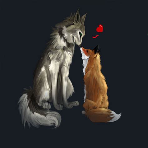 Wolf And Fox By DecryptedDomain Deviantart Com On DeviantArt Fox Art Wolf Illustration