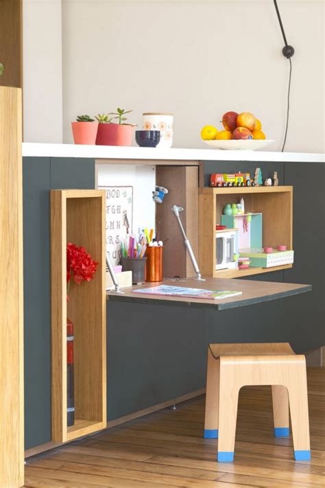 Includes video instructions and list of materials needed. 20 Space-Saving Fold-Down Desks