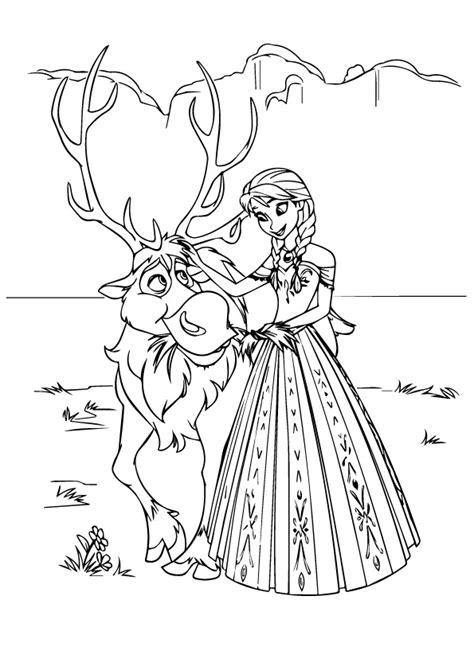 Coloring pages for frozen are available below. Sven Frozen Coloring Pages at GetDrawings | Free download