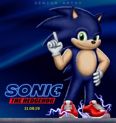 Sonic Movie 2019 Redesign Artwork Rsonicthehedgehog