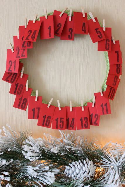 Clothespin Wreath Advent Calendar Artofit