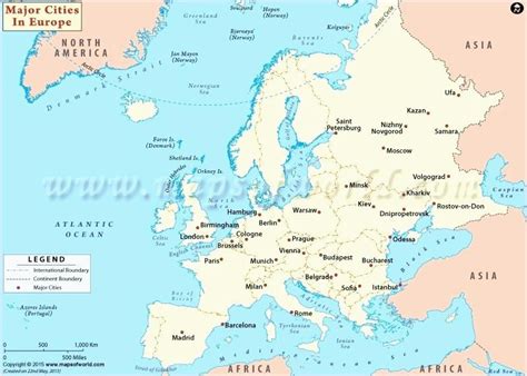 Map Of Europe Main Cities Secretmuseum