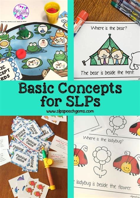 Hands on as we grow came up with a letter familiarity activity that will get your little ones this list of literacy activities for toddlers is a great start for introducing youngsters to letters and setting the stage for lifelong learning! Basic Concepts for SLPs | Preschool speech therapy ...
