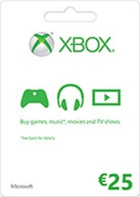 Microsoft T Card 25 Euro Xbox Onexbox 360 Cdkeys