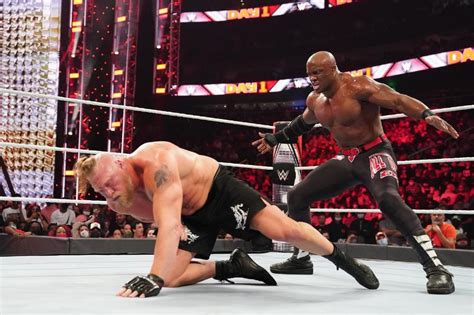 Revive Los Mejores Momentos Del Triunfo De Brock Lesnar En WWE Day Bobby Lashley Vs Lesnar