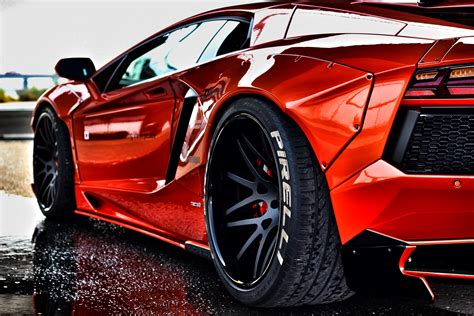 Red Lamborghini Aventador Rear Hd Cars K Wallpapers Images My Xxx Hot