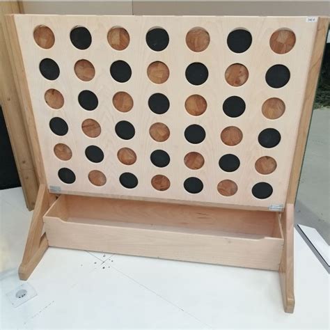 Jeu De Puissance 4 Géant En Bois Accessoires Et Jeux Toulet