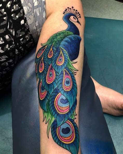 135 Amazing Peacock Tattoos And Their Inspirational Meanings In 2020 Peacock Tattoo Peacock