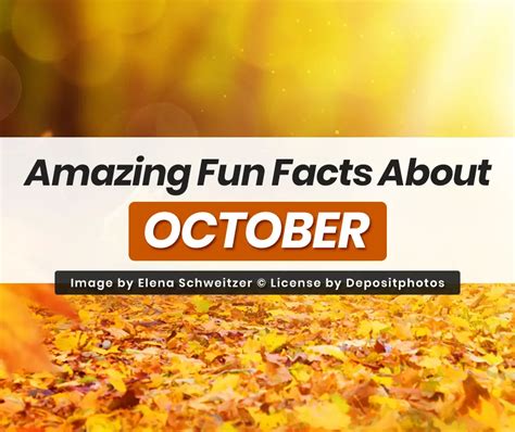 Amazing Fun Facts About October Made You Smile Back