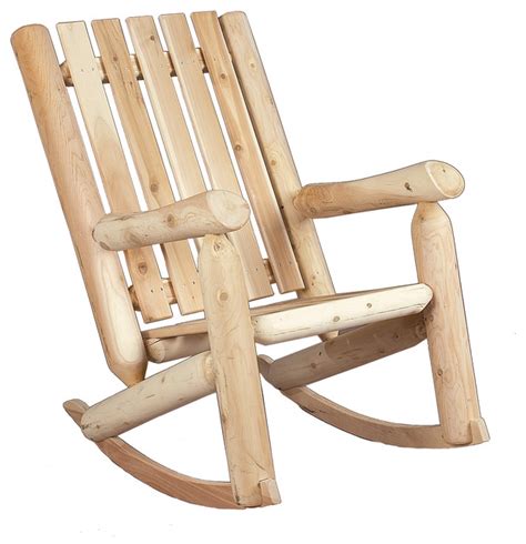 Rustic Cedar 28 Back Rocker Chair View In Your Room Houzz