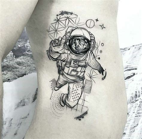 Más De 260 Mejores Diseños De Tatuajes De Astronautas 2022 Tatuajes Club