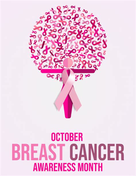 Breast Cancer Awareness Month Poster Flyer Template Postermywall