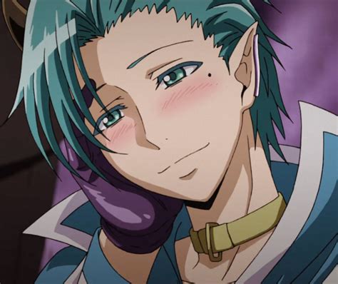 An Anime Character With Green Hair And Blue Eyes