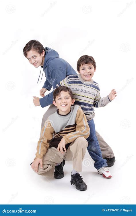 Three Boys And Fashion Stock Photo Image Of Life Person 7423632