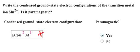 From the electrons in an atom, to the differing orbitals and hybridization, the ground state electron configuration sheds light on many different atomic properties. Solved: Why Is My Condensed Ground State Electron Config W ...