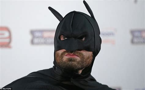Tyson Fury Dresses As Batman For Press Conference With