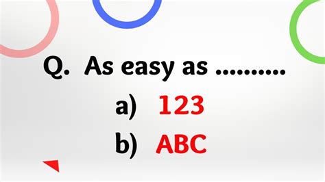 Beginners Level English Vocabulary Quiz Choose The Correct Answer