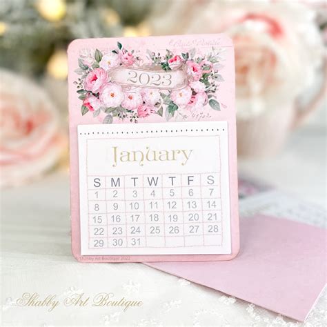 Sweet 2023 Mini Calendars Free Printables From Shabby Art Boutique