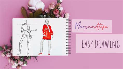 learn fashion design in an easy way آموزش طراحی مد با استفاده از مانکن طراحی شده به ساده ترین
