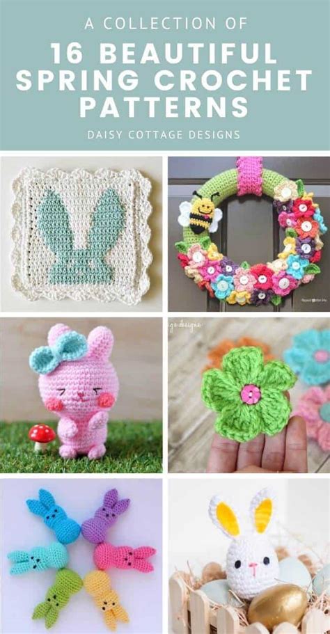 16 Free Spring Crochet Patterns Daisy Cottage Designs