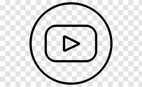 Youtube Line Art Logo Symbol Subscribe Transparent Png