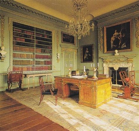The Edwardian Library At Temple Newsam Decorated In 18th Century Style