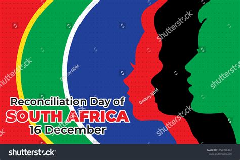 Day Reconciliation Public Holiday South Africa Stock Vector Royalty