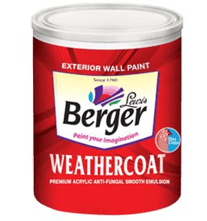 We recommend applying 3 coats for a fresh painting job and 2 coats in case of a repainting job. WeatherCoat Exterior Emulsion, Weatherproof Emulsion paints- Berger Paints