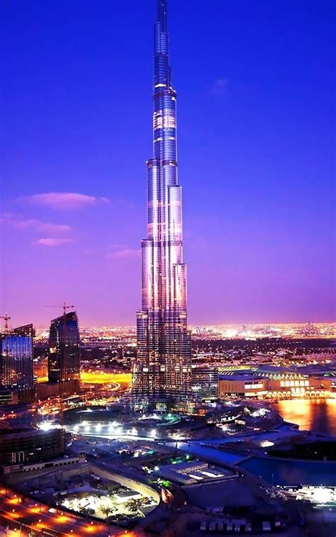 With a total height of 829.8 m (2,722 ft, just over half a mile) and a roof height. Burj Khalifa Dubai Skyline iPhone 6 Plus HD Wallpaper ...