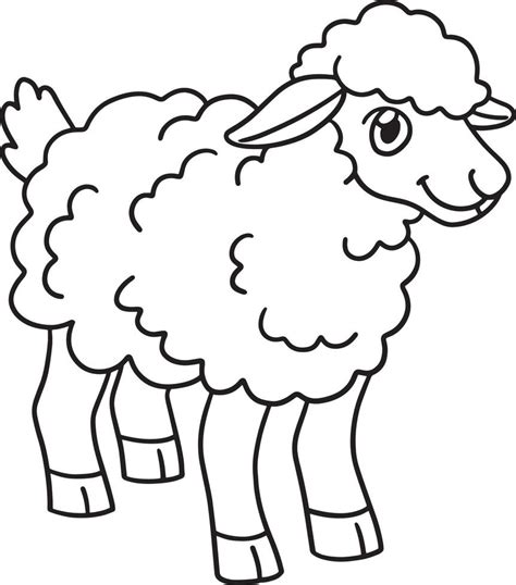 página para colorear de ovejas aislada para niños 8208226 Vector en