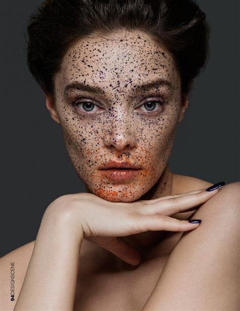 Dotted Makeup Portraits Faux Freckle