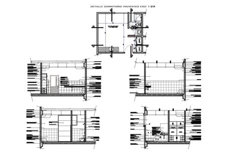 Private Toilet Sections Plan And Sanitary Installation Cad Drawing