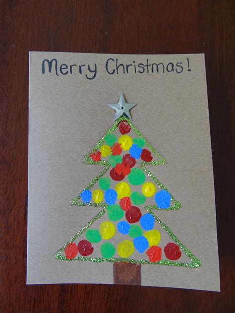 Use a 6b or dark pencil to draw a thin line on your paper. Fingerprint Christmas Cards | Be A Fun Mum